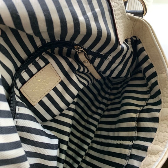 kate spade ♠️ cream/black shoulder bag - Picture 4 of 6